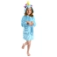 Szlafrok onesie dla dzieci niebieski jednorożec
