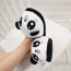Kapcie panda wsuwane papcie pluszowe serduszka – zdjęcie 5