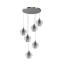 Nowoczesna lampa wisząca sufitowa 6x kula kryształ LED – zdjęcie 2