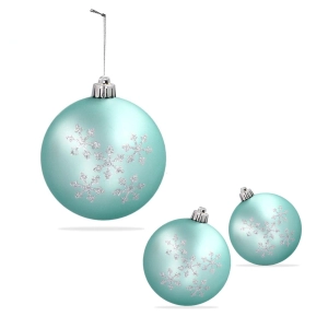 Bombki bańki choinkowe zestaw 6 szt zielone