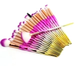 20 x zestaw pędzli do makijażu unicorn jednorożec