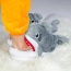 Kapcie rekiny kigurumi onesie pluszowe ciepłe miękkie – zdjęcie 2