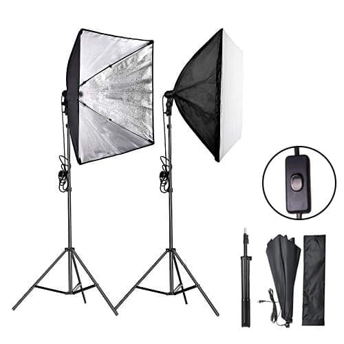 Zestaw statyw + softbox na 1 żarówkę 50x70