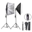 Zestaw statyw + softbox na 1 żarówkę 50x70