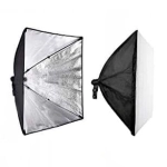 Lampa studyjna softbox z dyfuzorem na jedną żarówkę