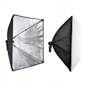 Lampa studyjna softbox z dyfuzorem na jedną żarówkę