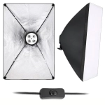 Lampa studyjna softbox z dyfuzorem na cztery żarówki