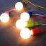 Kolorowa lampa loft żyrandol pająk oplot spider 6 ramion – zdjęcie 4