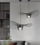 Lampa sufitowa kapelusz nowoczesna czarna 80cm – zdjęcie 9