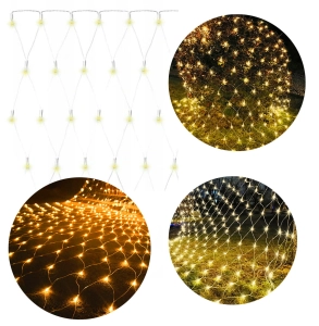 Siatka kurtyna 224 LED lampki świąteczne 3x2m kolory kolory