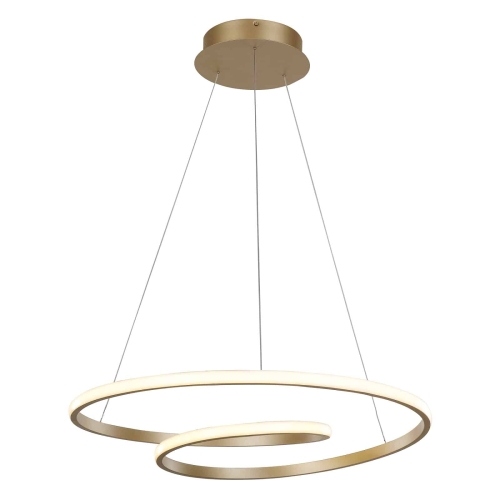 Lampa wisząca LED RING złota pętla żyrandol