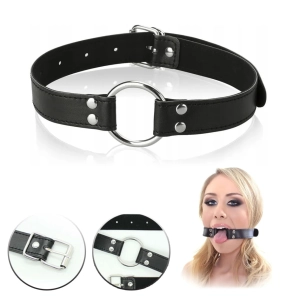 Otwarty stalowy knebel rozwieracz ust oral sex BDSM 