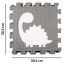 Mata piankowa puzzle dla dzieci składana 145 x 145 cm dinozaury – zdjęcie 10