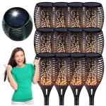 Lampa solarna pochodnia led 12 sztuk | GoGarden