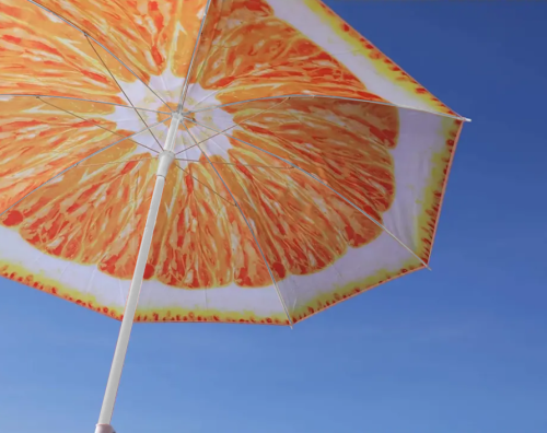 Parasol plażowy pomarańcza – zdjęcie 2