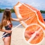 Parasol plażowy pomarańcza – zdjęcie 8