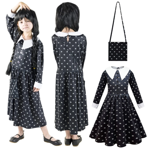 Przebranie Wednesday rozmiar 128-134