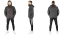 Kurtka podgrzewana czarno-czerwona S-XXL – zdjęcie 7