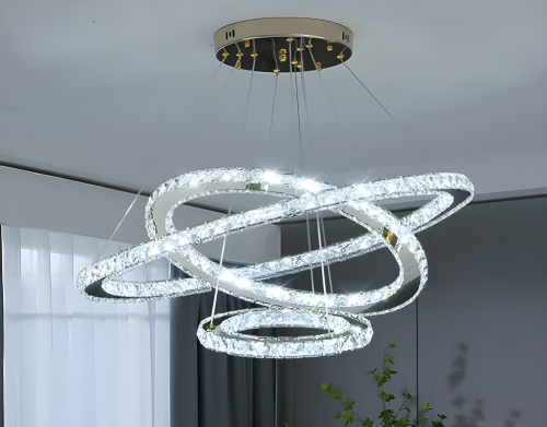 Żyrandol ringi lampa pierścienie 60W 60cm – zdjęcie 3