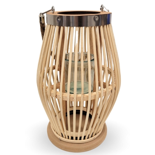 Duży lampion bambusowy boho – zdjęcie 2