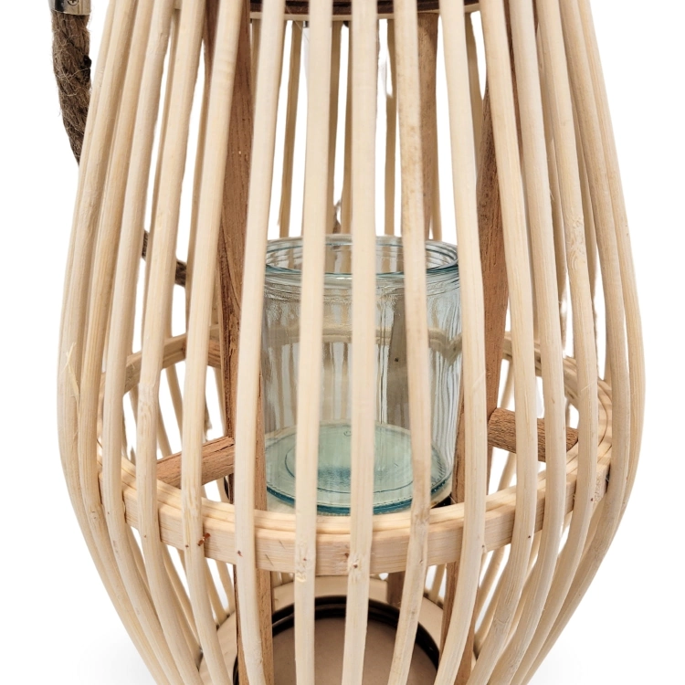 Duży lampion bambusowy boho – zdjęcie 3