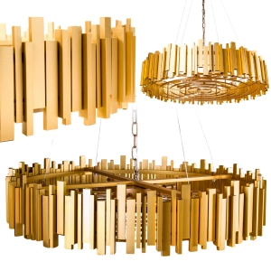 Złoty żyrandol w stylu glamour edycja limitowana