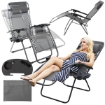 Leżak plażowy grawitacyjny GRIGO z podstawką