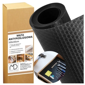Mata antypoślizgowa ochronna 500x50cm czarna do szuflad rolka