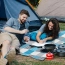 Koc piknikowy 200x200 krata + kotwy – zdjęcie 2