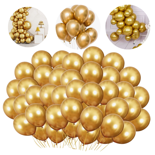 Duże balony złote metaliczne 100SZT