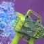Duża bazooka do baniek zielona dinozaur – zdjęcie 4