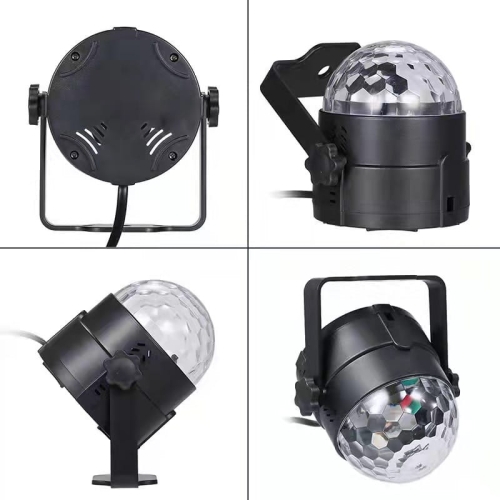 Projektor LED imprezowa kula dyskotekowa RGB reflektor disco laser + pilot – zdjęcie 2