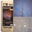 Brzoza LED drzewko Flash świąteczne dekoracja Boże Narodzenie 120 cm 96 LED