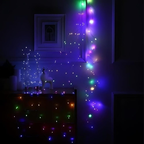 Anielskie włosie 200LED światełka multikolor – zdjęcie 2