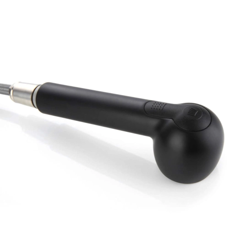 Bateria kuchenna zlewozmywakowa wyciągana wylewka perlator 360 czarna 35 cm – zdjęcie 4