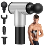 Masażer mocny wibracyjny 4 głowice pistolet do masażu pleców