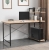 Biurko loft z półkami dąb naturalny – zdjęcie 7