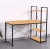 Biurko loft z półkami dąb naturalny – zdjęcie 12