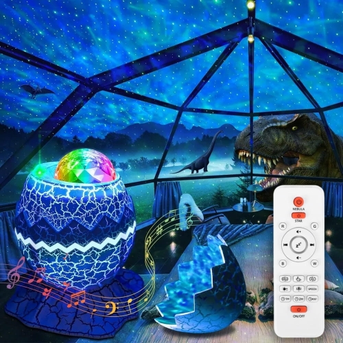 Projektor gwiazd lampa nocna rzutnik nieba obrotowy głośnik bluetooth pilot – zdjęcie 2