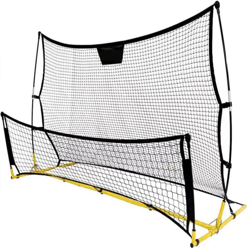 Rebounder trenażer piłkarski dwustronny bramka rama treningowa 220x110 cm – zdjęcie 2
