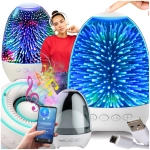 Lampka nocna z głośnikiem bluetooth radio moc kolorów bezprzewodowa USB