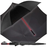 Parasolka, parasol czarno-czerwony