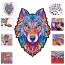 Puzzle drewniane wilk A4 147 elementów – zdjęcie 11