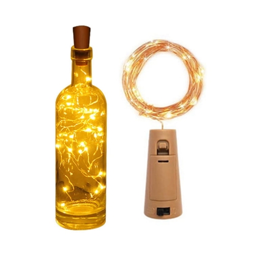 Lampki 20 led do butelki korek zatyczka – zdjęcie 2