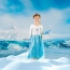 Sukienka strój Elza Elsa Frozen przebranie Kraina Lodu 3-10 lat + akcesoria – zdjęcie 2