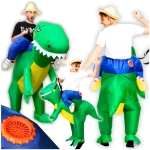 Strój dinozaura przebranie samopompujący kostium dmuchany dinozaur T-Rex