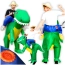 Strój dinozaura przebranie samopompujący kostium dmuchany dinozaur T-Rex