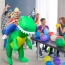 Strój dinozaura przebranie samopompujący kostium dmuchany dinozaur T-Rex – zdjęcie 2