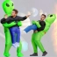 Kostium alien UFO kosmita dmuchany przebranie strój Halloween samopompujący – zdjęcie 2