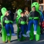 Kostium alien UFO kosmita dmuchany przebranie strój Halloween samopompujący – zdjęcie 3